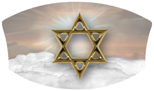 DNSWILL 120 BZ GD Star of David Bronze Gold